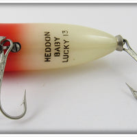 Heddon Red Head White Baby Lucky 13