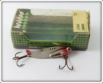 Heddon Silver Finish Sonar In Correct Box 0431 SF