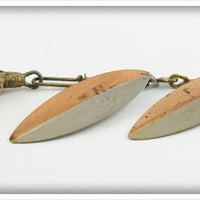 Pflueger Half Copper/Half Nickel Bearcat Double Spinner Lure