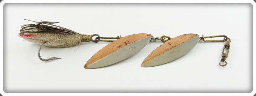 Pflueger Half Copper/Half Nickel Bearcat Double Spinner Lure