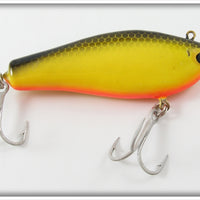 Vintage Bagley Black On Chartreuse Pinfish Lure