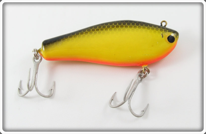 Vintage Bagley Black On Chartreuse Pinfish Lure