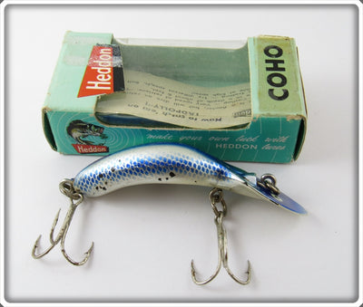 Heddon Coho Blue Chrome 9000 NPB Tadpolly In Correct Box