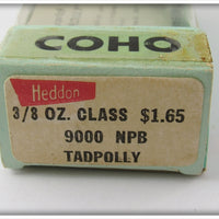 Heddon Coho Blue Chrome 9000 NPB Tadpolly In Correct Box