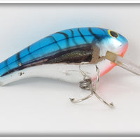 Vintage Bagley Blue On Silver Chrome Diving Killer B II Lure