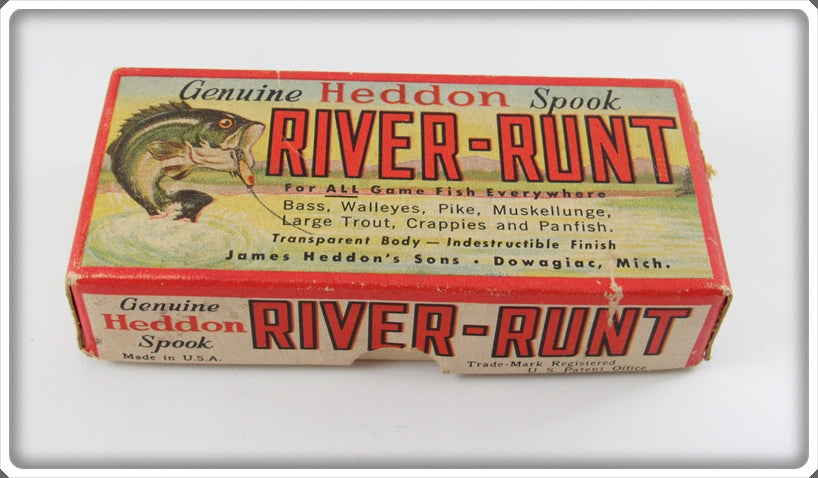 Vintage Heddon Black Shore Midget Digit Empty Lure Box