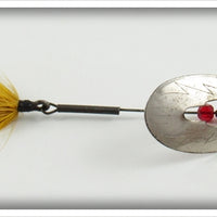 Vintage Unknown June Bug Spinner With Yellow Fly Lure