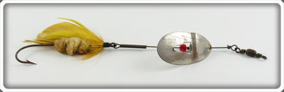 Vintage Unknown June Bug Spinner With Yellow Fly Lure