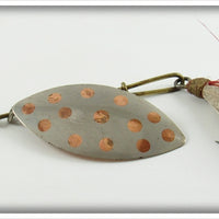 Pflueger Nickel Gold Spots Muskill Spinner No 2460 Size 9