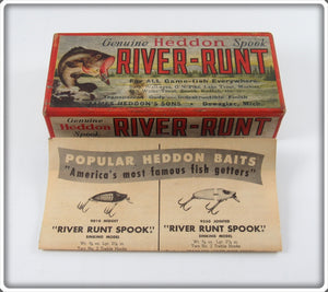 Vintage Heddon Pike Scale Floating River Runt Empty Lure Box