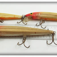 Rapala Finland Gold/Red Minnow Lot Of Three