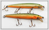 Rapala Finland Gold/Green Minnow Lure Pair 