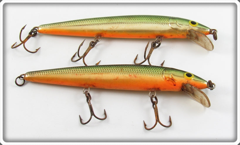 Rapala Finland Gold/Green Minnow Lure Pair For Sale | Lure Lagoon