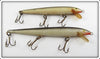 Rapala Silver/Black Floating Minnow Lure Pair