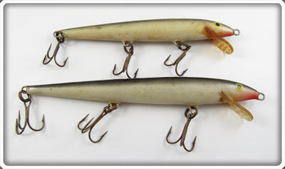 Rapala Silver/Black Floating Minnow Lure Pair