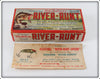 Vintage Heddon Red Head Floating River Runt Empty Lure Box