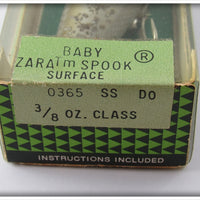 Heddon Silver Flitter Baby Zara In Correct Box 0365 SS