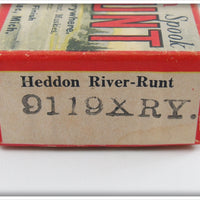 Heddon Yellow Shore Sinking River Runt Empty Box