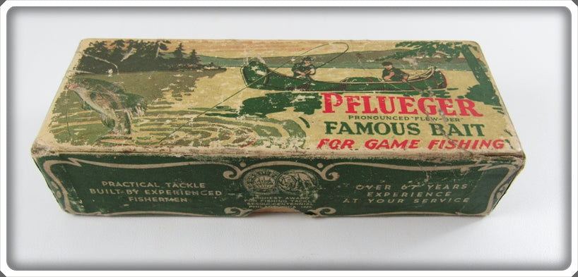 Pflueger White Red Silver Sparks Jointed Palomine Empty Box 