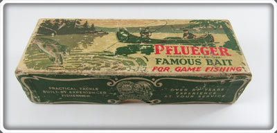 Pflueger White Red Silver Sparks Jointed Palomine Empty Box 