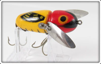 Vintage Heddon YRH Black Pupil Crazy Crawler Lure 