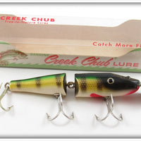 Vintage Creek Chub Perch Jointed Pikie Lure In Box