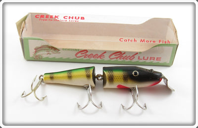 Vintage Creek Chub Perch Jointed Pikie Lure In Box