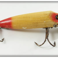 Vintage Heddon Red & White Baby Vamp Lure