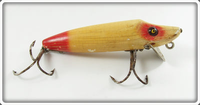 Vintage Heddon Red & White Baby Vamp Lure