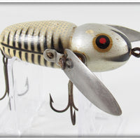 Vintage Heddon Silver Shore Crazy Crawler Lure