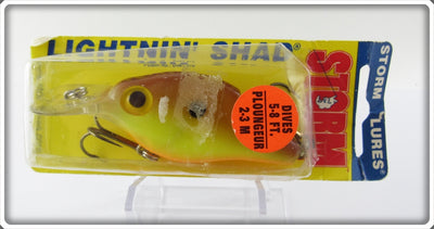 Storm Yellow Brown Back Lightnin' Shad On Card