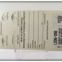 Storm Yellow Brown Back Lightnin' Shad On Card