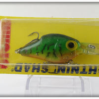 Storm Green Crawdad Lightnin' Shad On Card