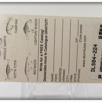 Storm Green Crawdad Lightnin' Shad On Card