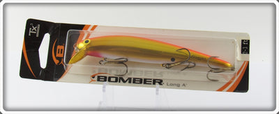 Bomber Gold Chrome Orange Back Long A Sealed On Card B15A MKFOW
