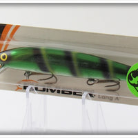 Bomber Custom Color Green Chrome With Black & Yellow Stripes Long A Sealed On Card B15A SAL50