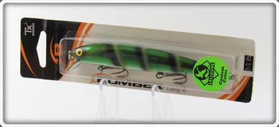 Bomber Custom Color Green Chrome With Black & Yellow Stripes Long A Sealed On Card B15A SAL50