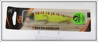 Bomber Custom Color Yellow With Black & Red Stripes Long A Sealed On Card B15A LS9