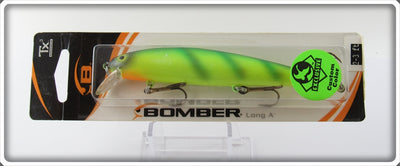 Bomber Custom Color Yellow With Green Stripes Long A Sealed On Card B15A SAL3