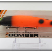 Bomber Custom Color Orange With Black Spots Long A Sealed On Card B15A LS7