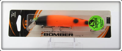 Bomber Custom Color Orange With Black Spots Long A Sealed On Card B15A LS7