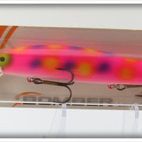 Bomber Custom Color Pink With Purple & Yellow Spots Long A Sealed On Card B15A LS4