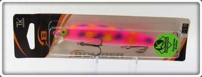 Bomber Custom Color Pink With Purple & Yellow Spots Long A Sealed On Card B15A LS4