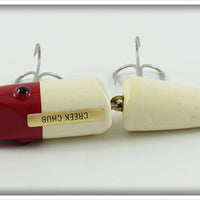 Creek Chub Red & White Jointed Pikie In Box
