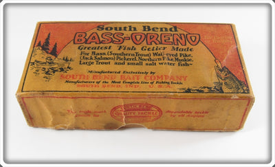 South Bend Red Head White Bass Oreno Empty Red Sky Lure Box