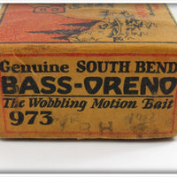 South Bend Red Head White Bass Oreno Empty Red Sky Box