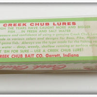 Creek Chub Silver Flash Jointed Pikie In Box
