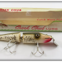 Vintage Creek Chub Silver Flash Jointed Pikie Lure In Box 