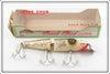 Vintage Creek Chub Silver Flash Jointed Pikie Lure In Box