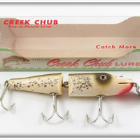 Vintage Creek Chub Silver Flash Jointed Pikie Lure In Box